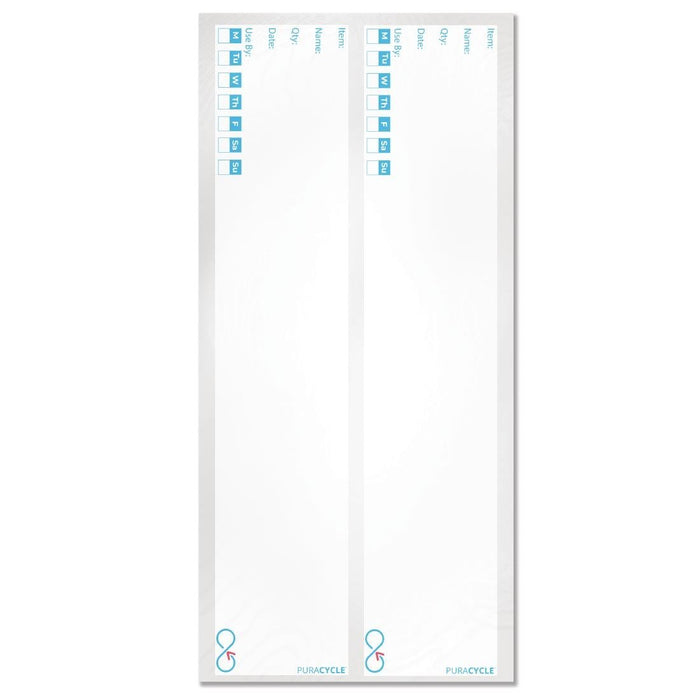 Puracycle herbuikbare blanco dagetiketten voor flessen (25 stuks)