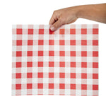 Rood Gingham vetvrij papier 31x38cm (200 stuks)