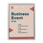 Europel Infolijst / Zelfklevende Set 2 Stuks A3 Zilver