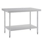 Vogue RVS werktafel zonder achteropstand 90x120x70cm