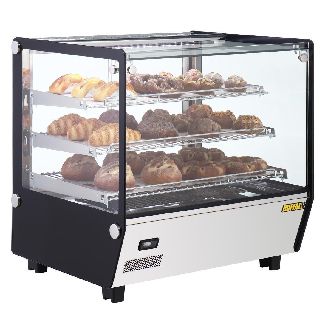 Buffalo Vierkante Aanrecht Geverwarmde Display Merchandiser 120Ltr