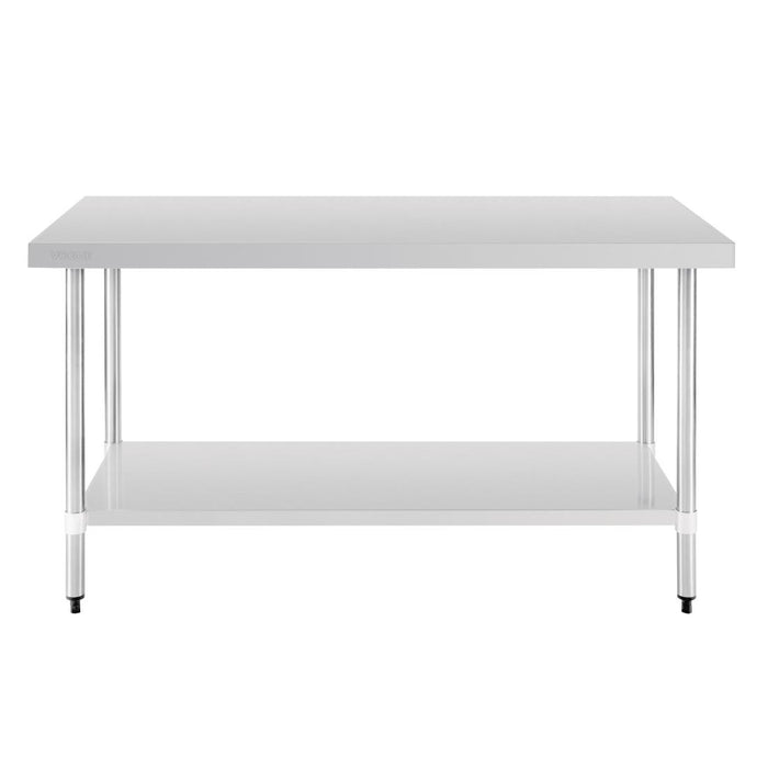 Vogue RVS werktafel zonder achteropstand 90x150x70cm