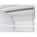 Binnenkant van de Polar C-serie 1-deurs koeling RVS 400L met verstelbare planken, perfect voor professionele keukens.