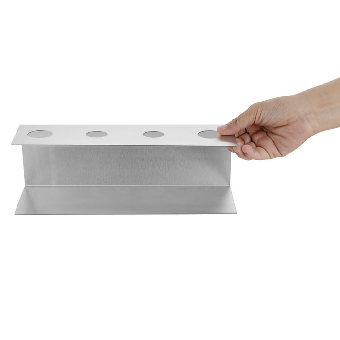 Olympia IJshoorntjeshouder 4 Kegels Roestvrij Staal - 270x97x90mm