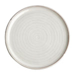 Olympia Canvas ronde borden met smalle rand wit 26,5cm (6 stuks)