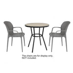 Bolero Marston Ronde Buitentafel Zwart 700mm