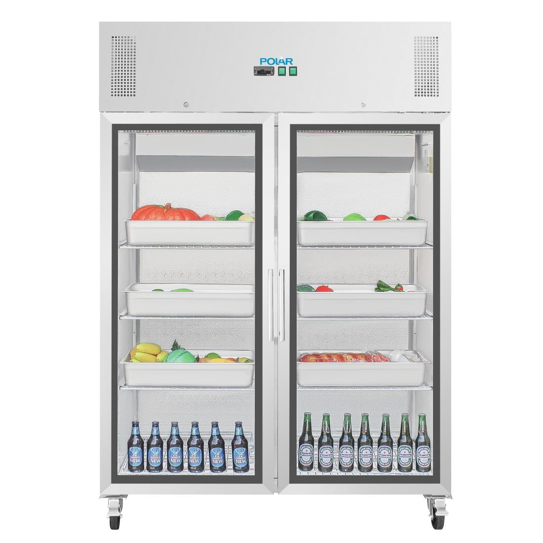 Polar G-serie Gastro 2-deurs display koeling 1200L