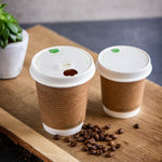 Vegware 89-Series composteerbare koffiebeker deksels (1000 stuks)