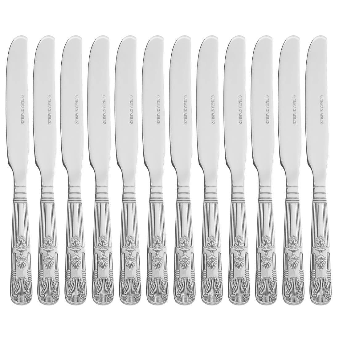 Olympia Kings dessertmessen 22cm massief heft 22,3cm (12 stuks)