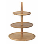 Olympia acaciahouten etagère 305(Ø) x 395(H)mm