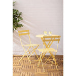 Bolero Perth zachtgele trottoirstijl ronde tafel 600 mm
