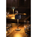 Olympia Lucca Tafellamp Met Vierkante Koepel Grijs 200mm