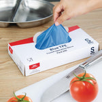 Nisbets Essentials poedervrije TPE handschoenen blauw S (200 stuks)