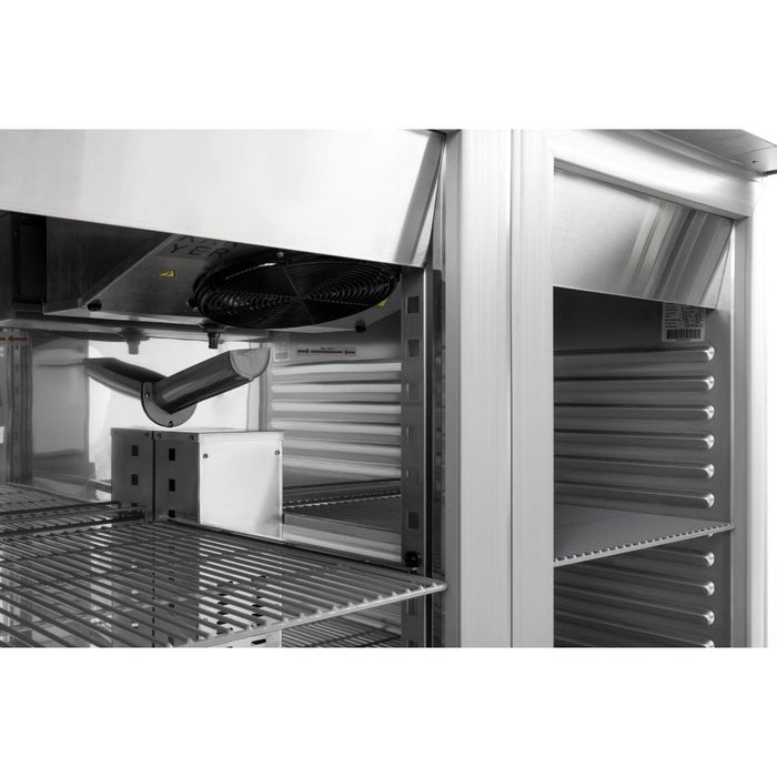 Polar U-Serie Energiezuinige Dubbele Deur Staande Display Koelkast