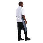 Whites waterdicht schort blauw-wit gestreept