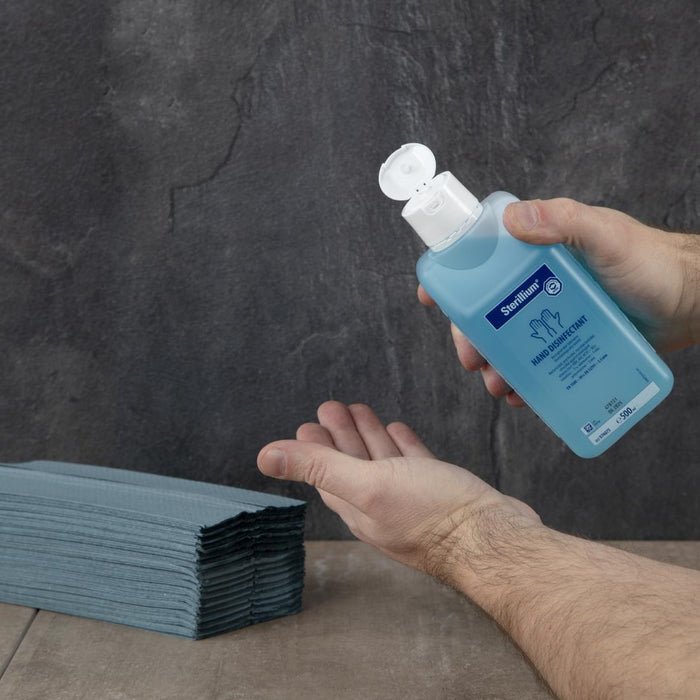 Jantex C-gevouwen handdoeken 1-laags blauw (2850 vellen) (12 stuks)