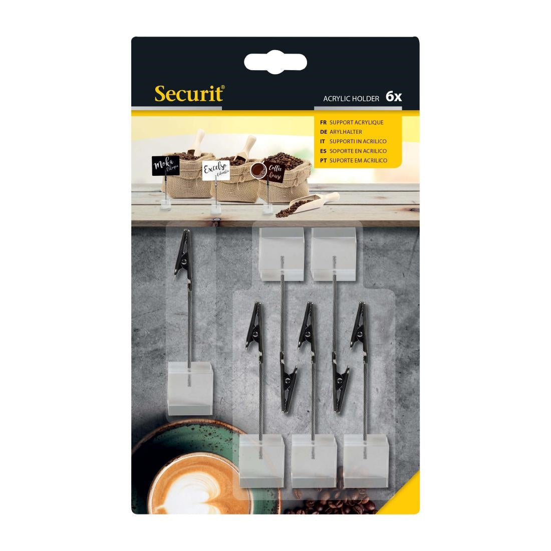 Securit Acryl taghouder (box 6) (tags niet inbegrepen)