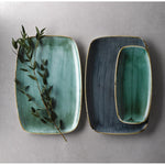 Churchill Stonecast Samphire Green Chefs Ovaal Bord 27 x 12.7cm (pak van 12)