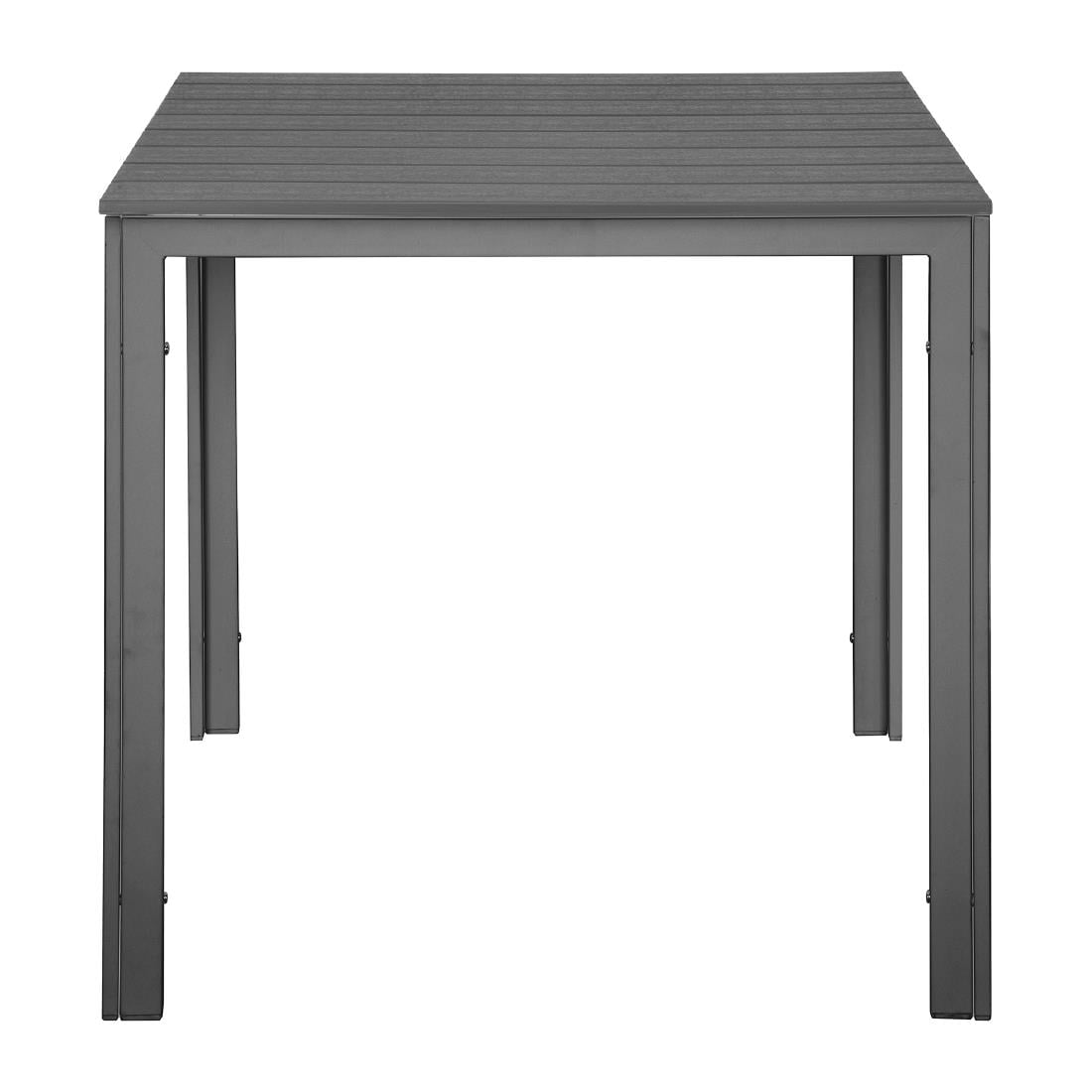 Bolero Valletta Grijs Latten Tuin Tafel 780mm