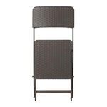 Bolero Rattan Klapstoelen Bruin (Set Van 2)
