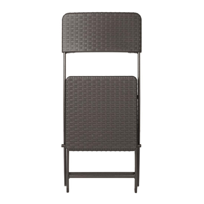 Bolero Rattan Klapstoelen Bruin (Set Van 2)