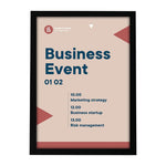 Europel Info Kader / Zelfklevende Set 2 Stuks A3 Zwart