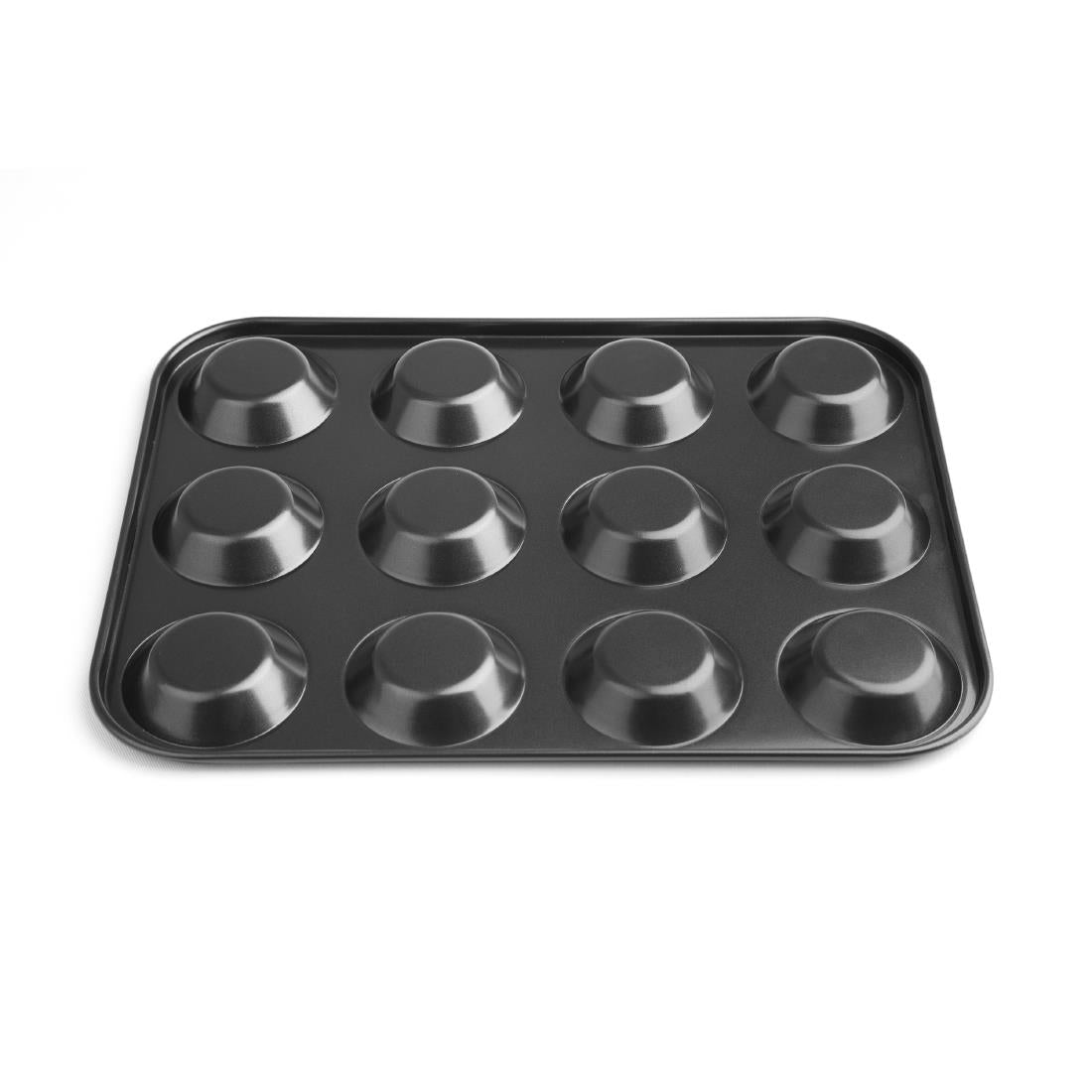 Vogue carbonstalen anti-kleef bakvorm 12 mini-muffins