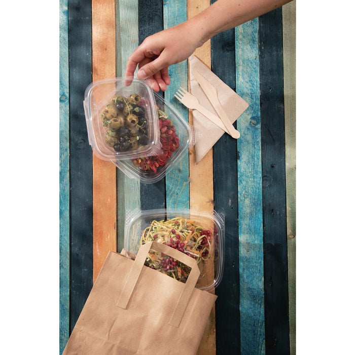 Fiesta Recyclable gerecyclede bruine papieren draagtassen klein (250 stuks)