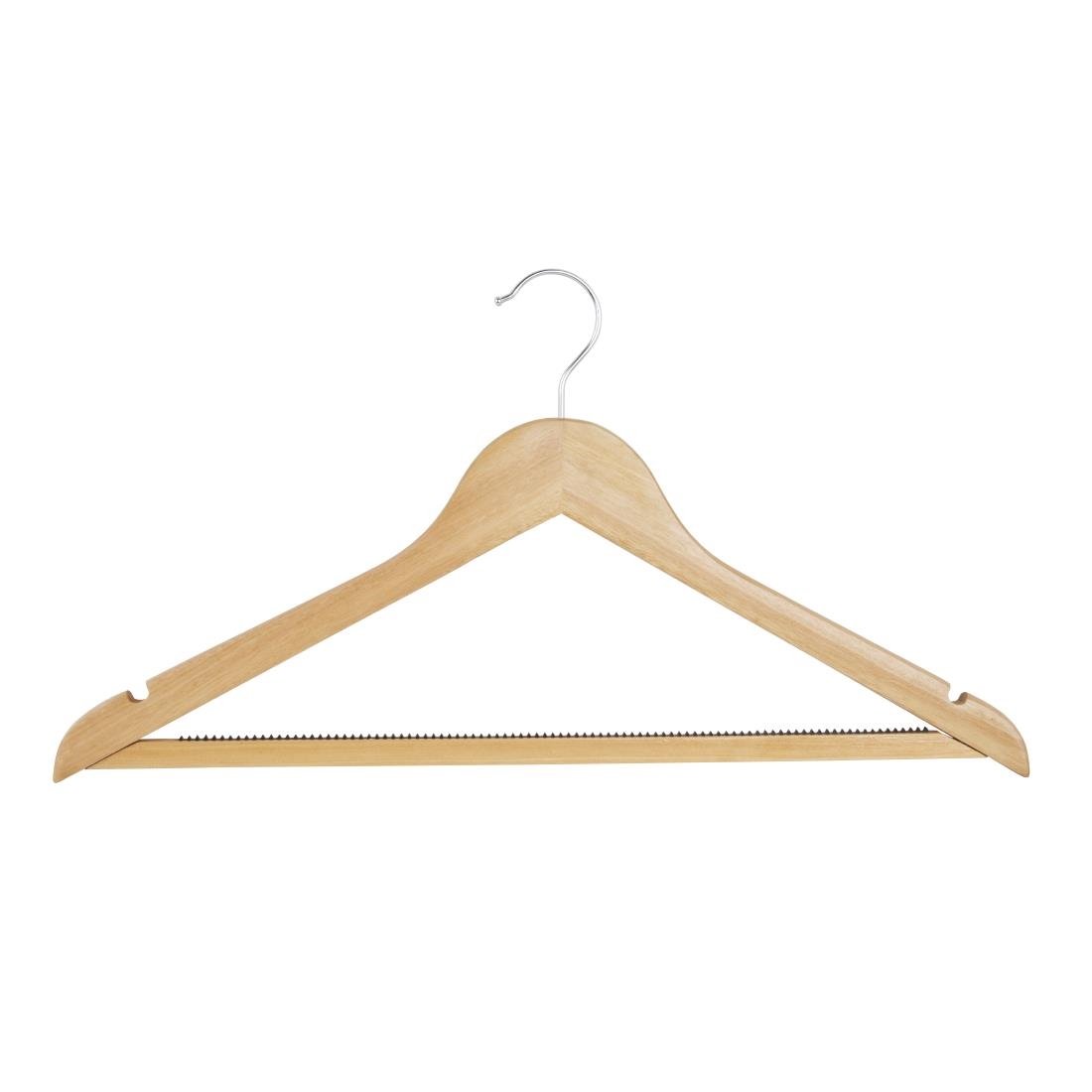 Bolero Natuurlijke Houten Hangers (Pak Van 10)