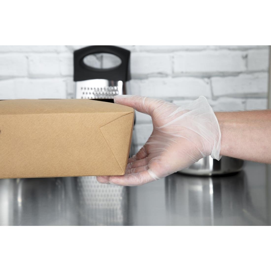 Hygiplas vinyl handschoenen transparant poedervrij M (100 stuks)