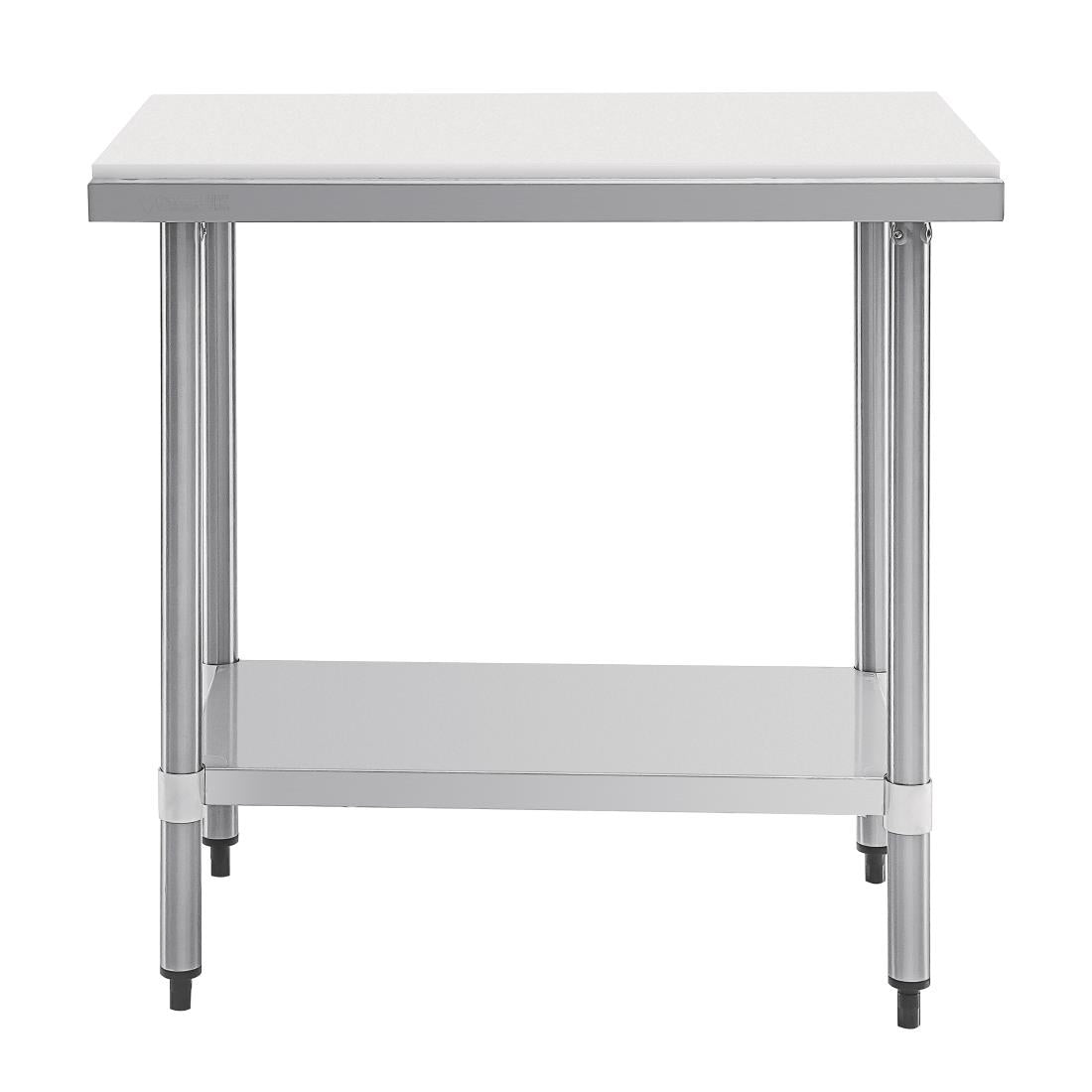 Vogue RVS snijtafel met HDPE snijplank 90cm