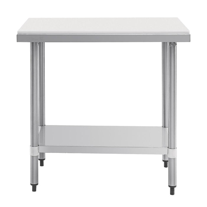 Vogue RVS snijtafel met HDPE snijplank 90cm