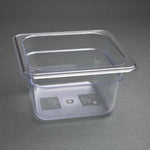 Vogue polycarbonaat 1/6 gastronorm container 100mm transparant
