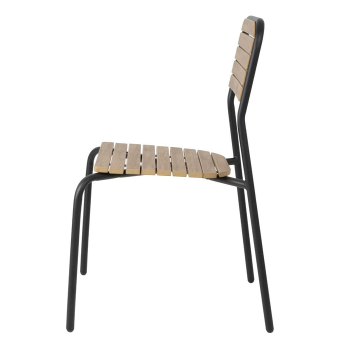 Bolero Santorini Tuinstoelen Met Houteffect (4 Stuks)