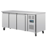 Polar U-serie 3-deurs counter met euronorm opslag 634L