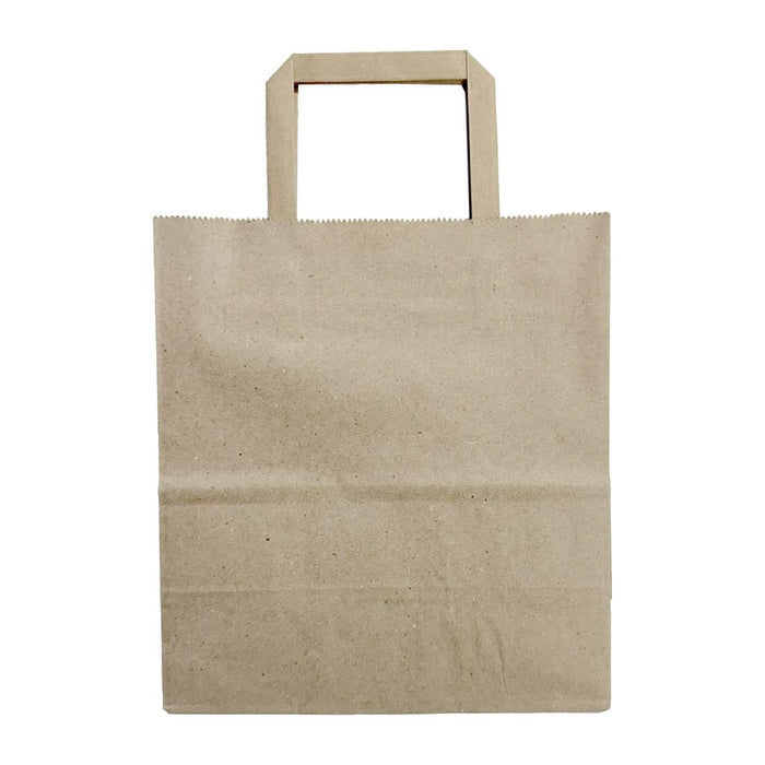 Fiesta Recycleerbare Platte Handvatten Bruine Papieren Tassen Medium (250 stuks)