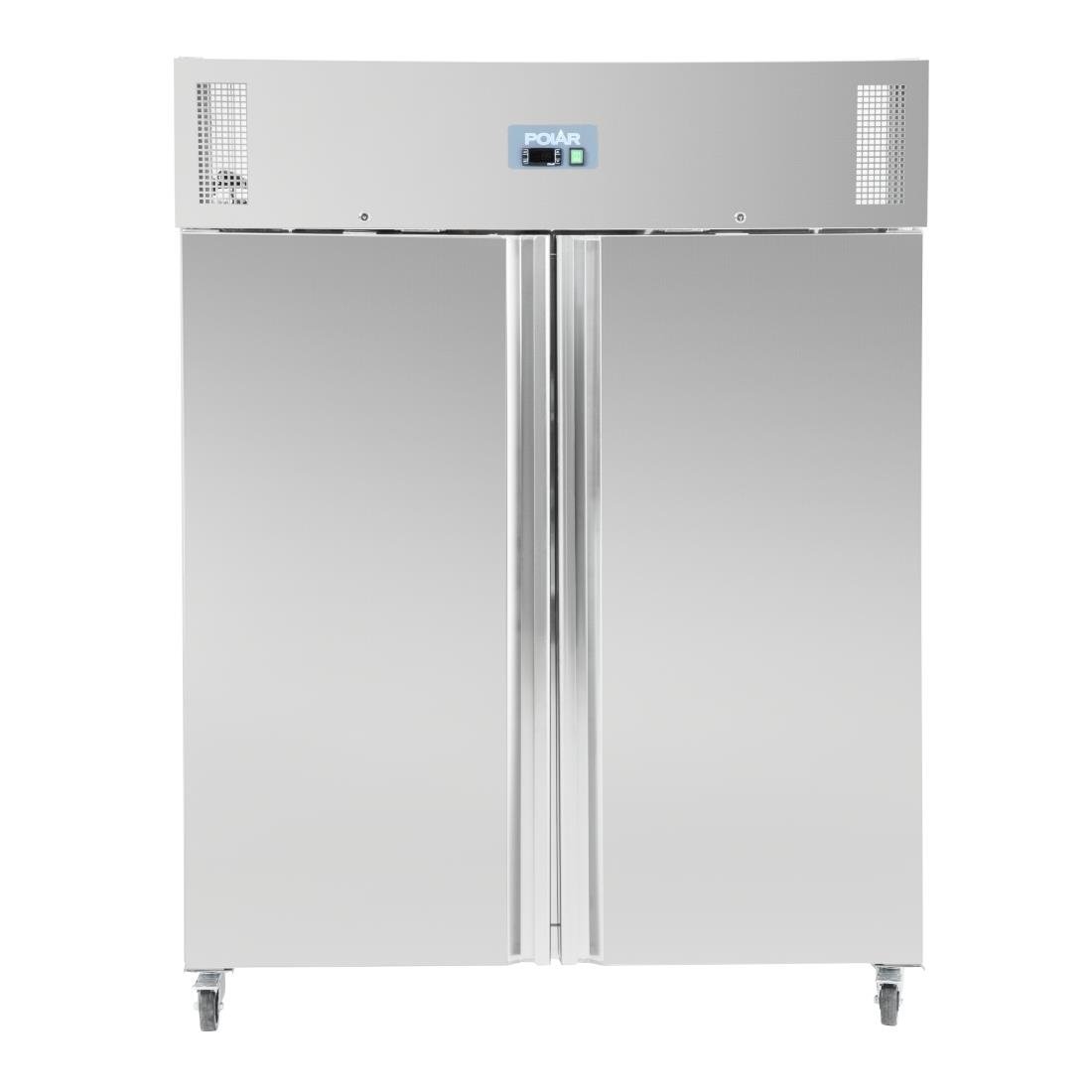 Polar u-serie staande dubbele deur vriezer 1300ltr