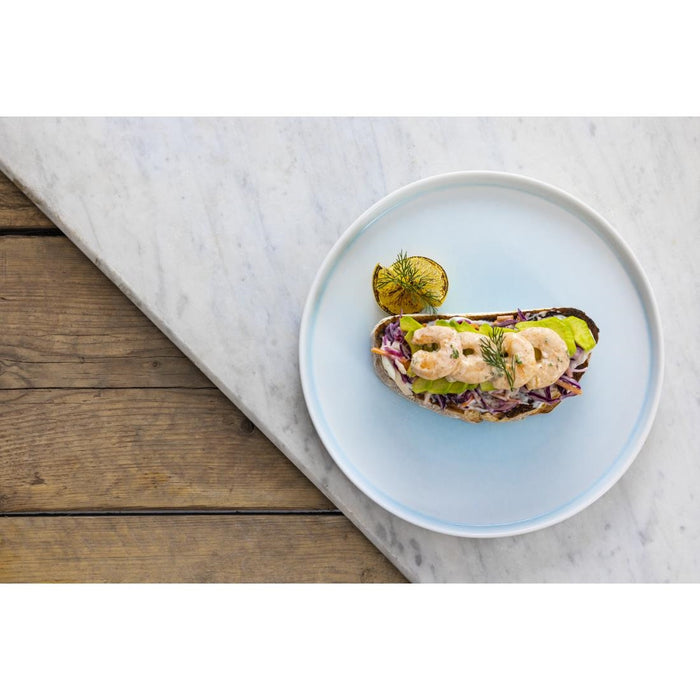 Olympia Fondant borden aqua blauw 270mm (4 stuks)