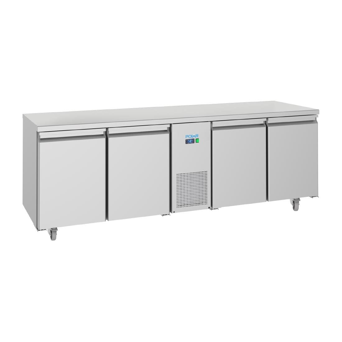 Polar U-Serie Energiezuinige 4-deurs Tafel Koelkast 632Ltr