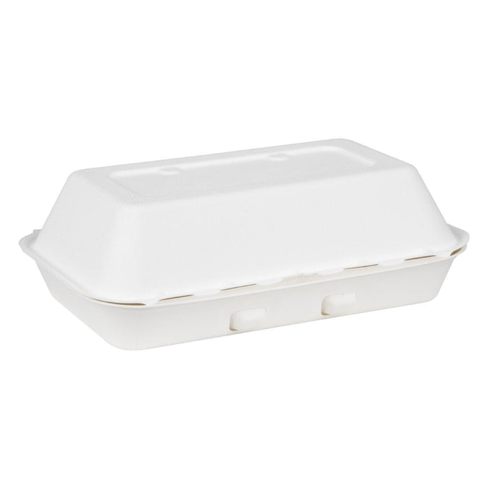 Fiesta Composteerbare Bagasse Voedselcontainers 9X6" (Pak Van 200)