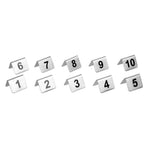 Olympia RVS tafelnummers 1-10 (10 stuks)
