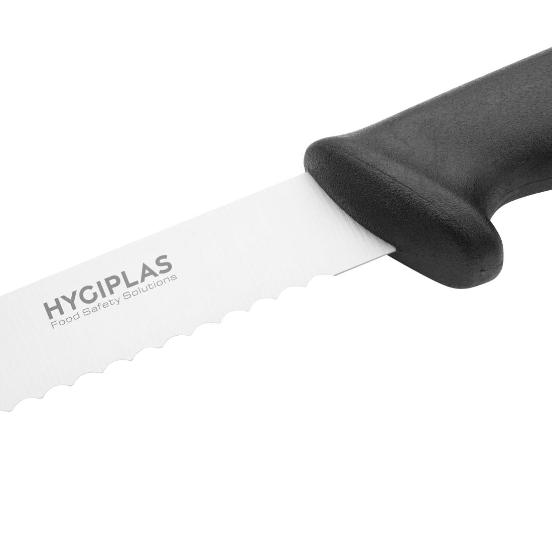 Hygiplas gekarteld gebakmes zwart 25,4cm