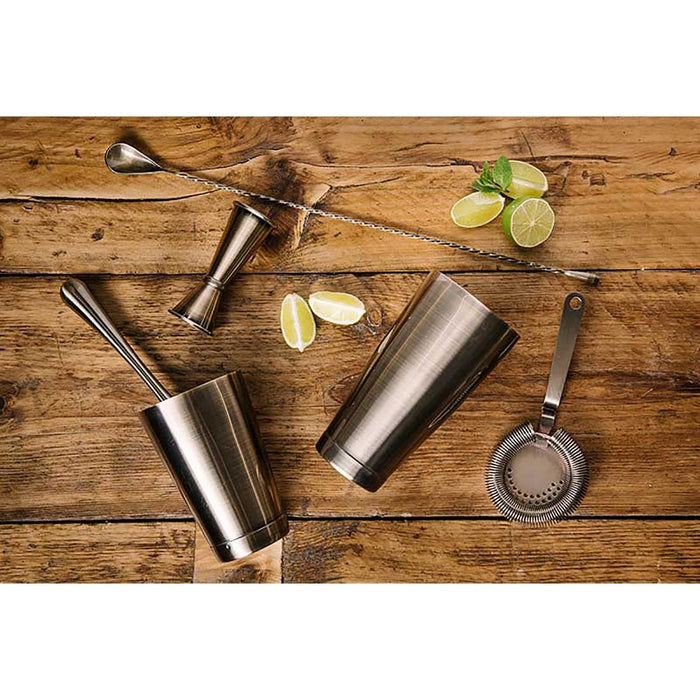 Beaumont gebogen Moscow Mule mok met antieke koperen afwerking 500ml