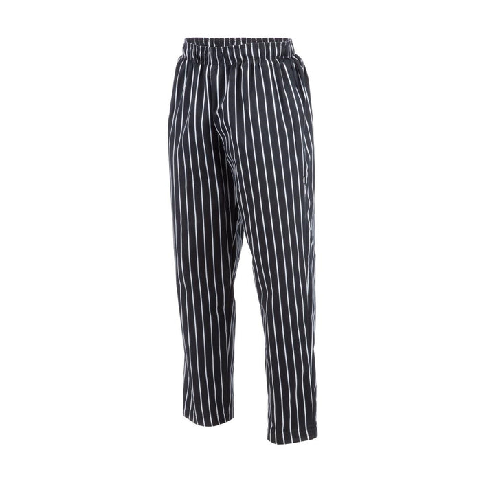 Chef Works Designer baggy koksbroek zwart-wit gestreept S