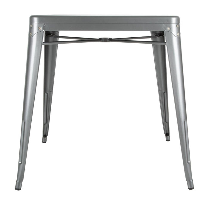 Bolero Bistro vierkante tafel grijs 66cm