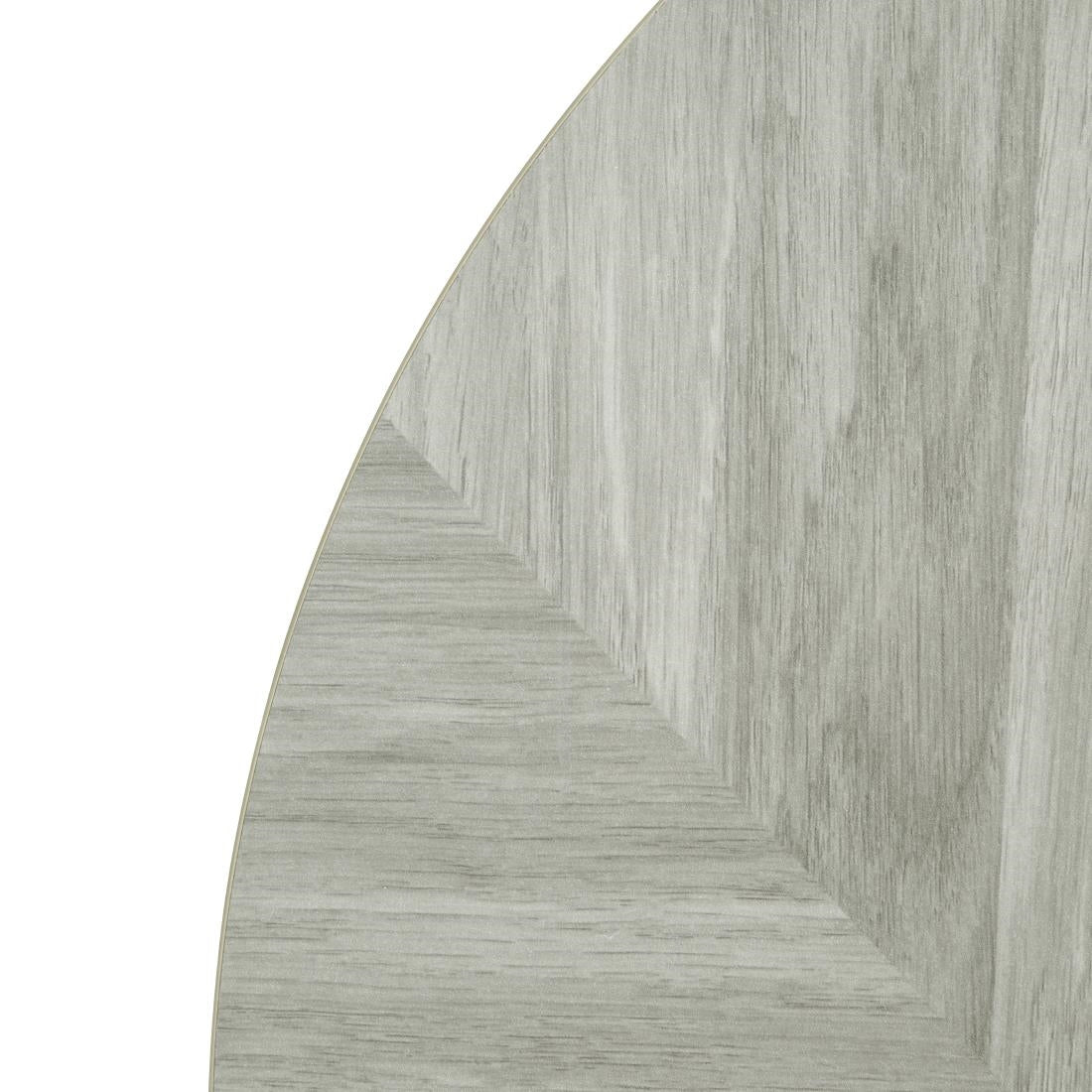 Bolero Voorgeboord Rond Tafelblad Chevron Design 600mm