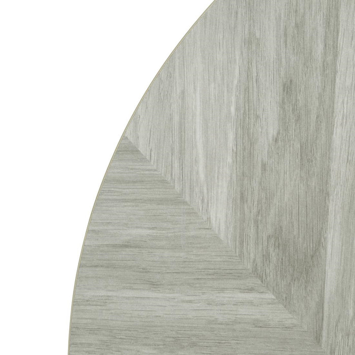 Bolero Voorgeboord Rond Tafelblad Chevron Design 600mm