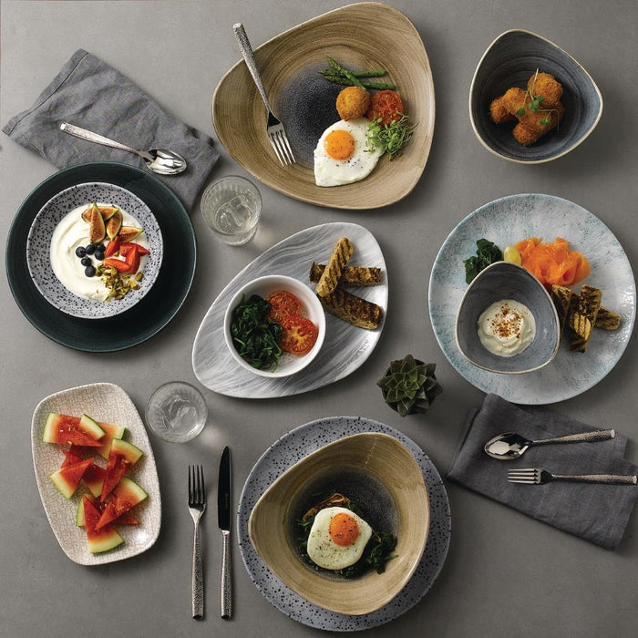 Churchill Stonecast Patina Rustic Teal Evolve Coupe Bord 26cm (pak van 12)