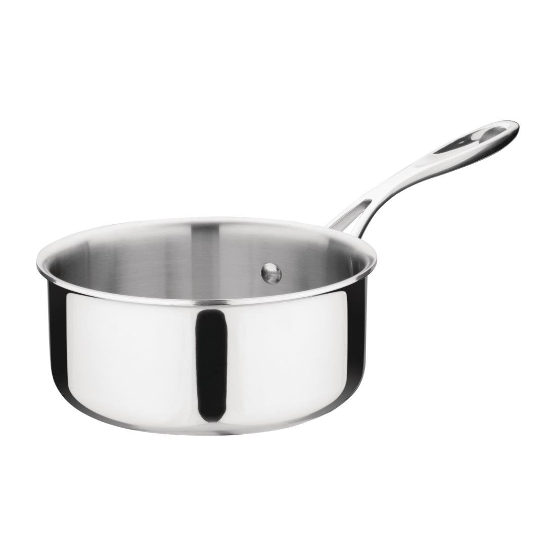 Vogue roestvrij staal & aluminium tri-wall steelpan 16cm