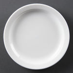 Olympia Whiteware borden met smalle rand 15cm (12 stuks)